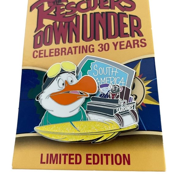 Disney Rescuers Down Under 30th Anniversary Bernard Bianca Wilbur Limited Pin - Picture 2 of 2